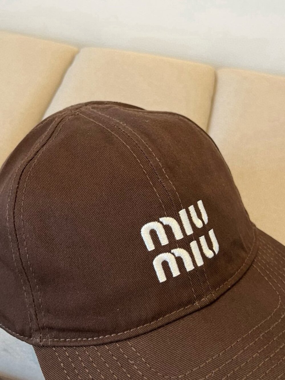🌟MIU MIU🌟 brown baseball cap - Picture 4 of 6